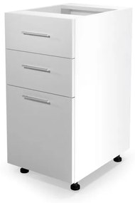 VENTO DS3-40/82 lower cabinet with drawers, color: white/white