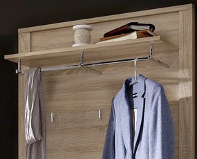 Nástenný vešiakový panel Go, dub sonoma