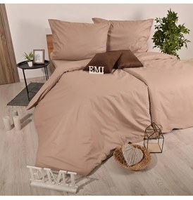 Obliečky bavlnené Latte EMI, Predĺžený set jednolôžko obsahuje 1x 140x220 + 1x 70x90