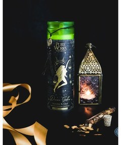 Arome Organická svieca Jasmine&Oud 300 g vo farebnom vysokom pohári so strapcom