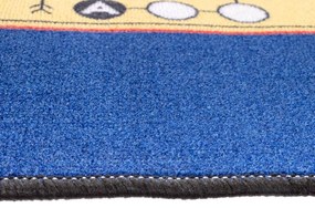 Hrací koberec Človeče nehnevaj sa + figúrky a kocka - 92x92 cm