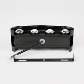 Brilagi - LED Vonkajšie nástenné svietidlo FLAREBOX LED/8W/230V čierne IP65