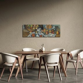Obraz - Paul Cezanne, The Basket of Apples, reprodukcia (s hodinami) (90x30 cm)