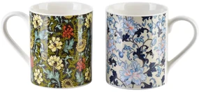 Porcelánový hrnček Colorato Floral 400 ml sada 2ks