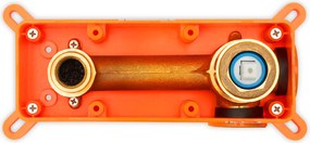 Rea Lungo, umývadlová podomietková batéria + BOX, biela, REA-B9559