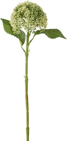 Biela dekoračné kvetina Hortenzie - 51cm