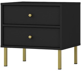 Nočný Stolík Tokyo 2 2S čierny grafit 801