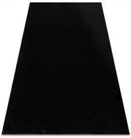 Koberec SOFTY Jednotný, Jednofarebný, čierna Veľkosť: 140x190 cm