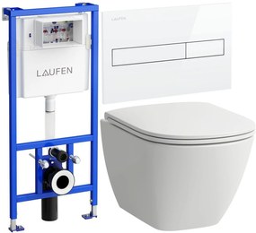 Set WC misa Laufen Lua H8200830000001, podomietková konštrukcia Laufen Lis H8946600000001, H8910830000001, H8956610000001