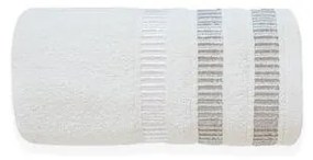 Bavlnený uterák Sagitta 30x50 cm mliečny