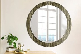 Okrúhle ozdobné zrkadlo na stenu Abstraktný fi 80 cm