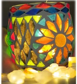 Turkish LED lamp mosaic - candle holder Citrine KEG LIVELY