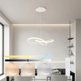 Brilagi - stmievateľný LED luster na lanku INFINITY LED/55W/230V 50x50 cm biely + DO