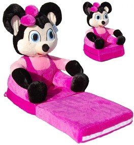 Detské plyšové rozkladacie kresielko MINNIE 2
