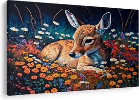 Obraz - Maľované srne (90x60 cm)