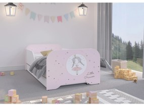 DomTextilu Nádherná detská posteľ 160 x 80 cm s princezničkou  Ružová 68869