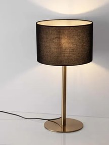 LED čierno-zlatá stolná lampa Sibnia