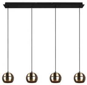 Trio - Luster na lanku FLETCHER 4xE14/40W/230V mosadz