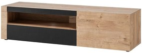 TV stolík Aron dub Ribbeck/Čierna
