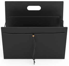 Kovový/z eko kože stojan na časopisy Bull L – LIND DNA