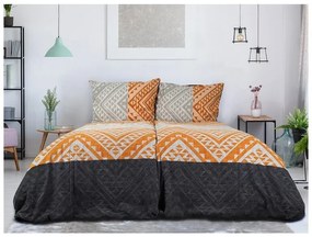 B.E.S. Petrovice Flanelové obliečky Etnic Terra, 140 x 200 cm, 70 x 90 cm