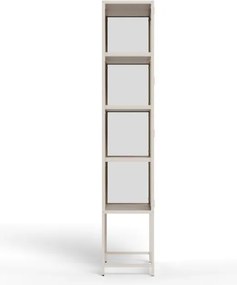 Vitrína Seaford 77x185,6 cm sivá