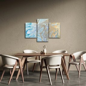Obraz - Modrý mramor (90x60 cm)