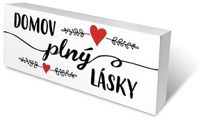Nekupto Dřevěné špalíčky Domov plný lásky .Sladký domov