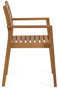 Záhradná stolička z akáciového dreva Kave Home Hanzel