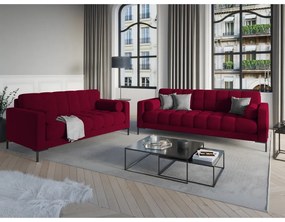 Červená zamatová pohovka Cosmopolitan Design Bali