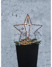 Čierna vianočná svetelná dekorácia Foldy - Star Trading