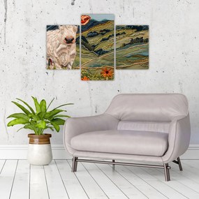 Obraz - Imitácia pleteného motívu (90x60 cm)