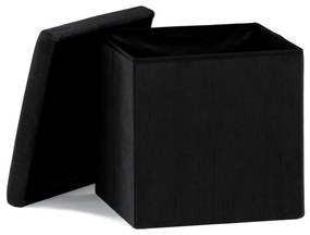 Autronic BONTEC Taburet s úložným priestorom, čierna, menčestrová látka, TAB-471 BK6 Farba: Šedá