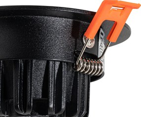 Zapustené bodové svetlo čierne 6,8 cm vrátane LED 750 lm stmievateľné IP65 - Gaius