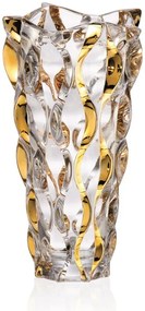 Krištáľová váza, Bohemia Treasury, SAMBA-Rhapsody-Gold, 30,5 cm