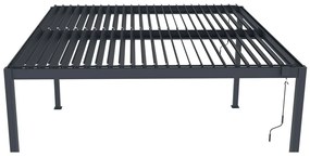 G21 Bioklimatická pergola Austin 4x4 m, antracitová hliníková