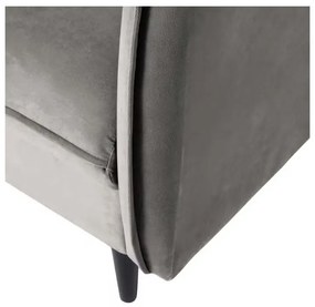 Sivá zamatová pohovka 203 cm Juli – Ropez