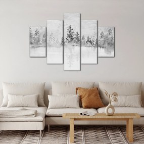 Obraz - Jelene pri jazere (150x105 cm)