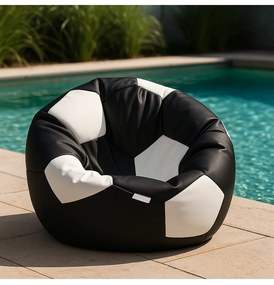 Sedací vak futbalová lopta čierno-biela EMI