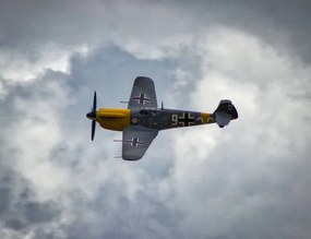 Umelecká fotografie hispano Buchan Messerschmitt bf109, Ian Williams, (40 x 30 cm)