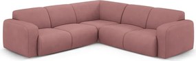 Ružová rohová pohovka (variabilná/do L) Molino – Micadoni Home
