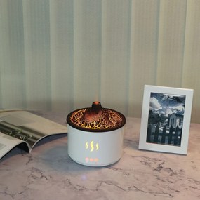 Aróma difuzér RDF3 v tvare sopky - 500 ml - biely