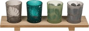 Svietnik Tropical Leaves 30 × 10 cm