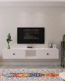 TV stolík/skrinka Zulia 1 (biela). Akcia -19%. Vlastná spoľahlivá doprava až k Vám domov. 1144962