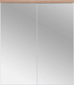 Comad Zrkadlová skrinka bez osvetlenia Bali White 60 biela/dub wotan