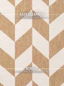 Ted Baker, Kusový koberec Ted Baker Haringey 106379 Natural White, 80x200, béžová, chodba / predsieň