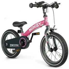 Detský bicykel Miniby 14" ružový