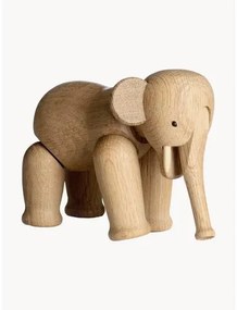 Ručne vyrobená dekorácia z dubového dreva Elephant