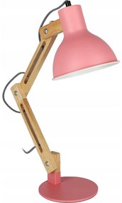 Stolná lampa 1xE27/40W/230V ružová