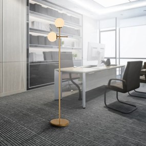 Stojacia lampa v zlatej farbe Squid Lighting Kruva, výška 174 cm